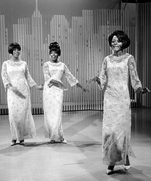 Photo courtesy of Wikipedia which provides the following caption: “The Supremes: Diana Ross (right), Mary Wilson (center), Florence Ballard (left) performing ‘My World Is Empty Without You’ on The Ed Sullivan Show in 1966.”